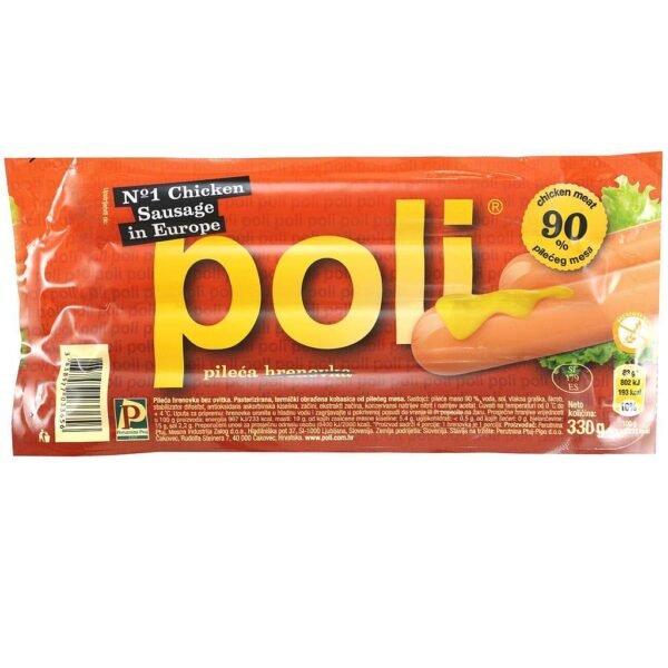 Poli Hot Dog Frankfurters Halal330 g