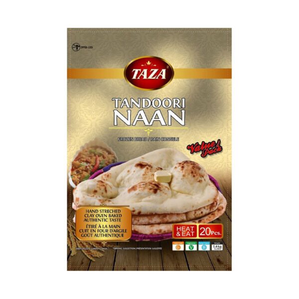 Taza Tandori Naan 20 Pcs 1.6 Kg